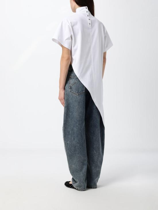 26FW 알라이아 탑 AA9I0033J103D 000 White - ALAIA