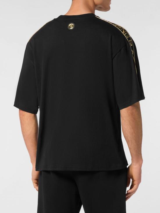 26SS 플레인스포츠 반팔 티셔츠 PAECMTK8315STE001N 0294 Black - PLEIN SPORT