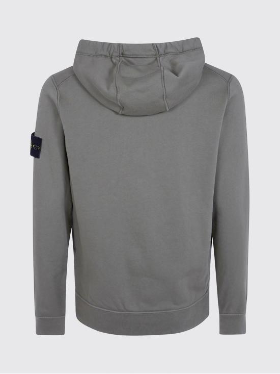 26FW 스톤 아일랜드 오가닉 코튼 플리스 레귤러 핏 후드 집업 6100061S0051 V005G Grey - STONE ISLAND