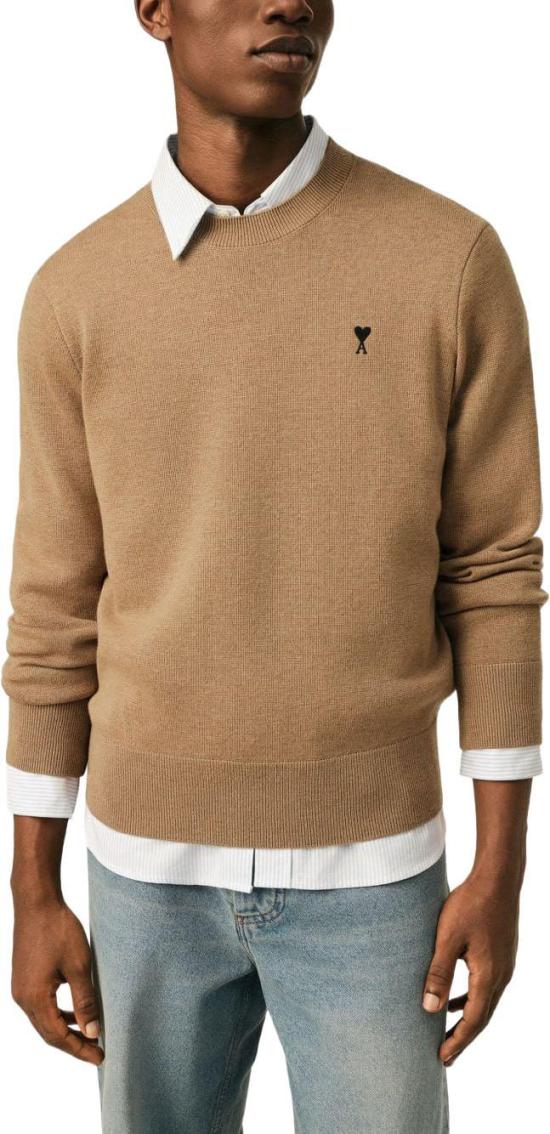 26FW 아미 ADC 크루넥 스웨터 HKS826001A335 BEIGE - AMI