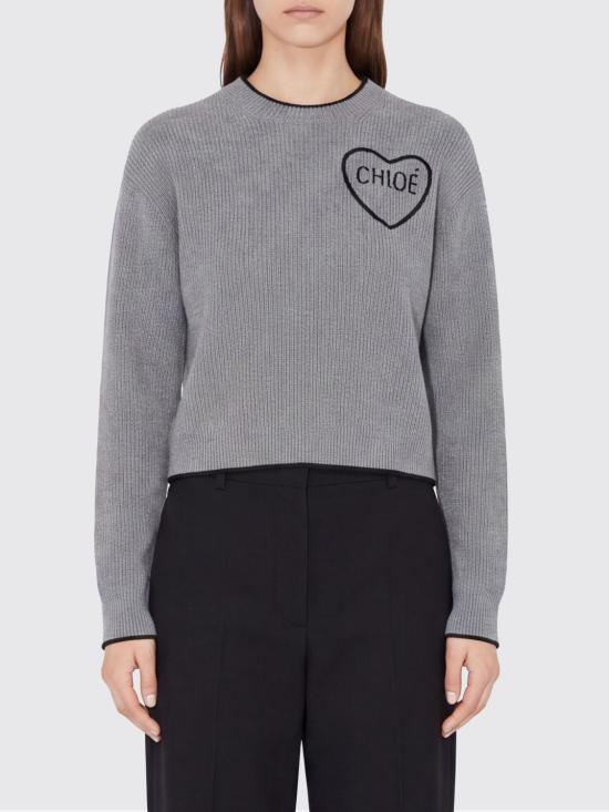 26FW 끌로에 스웨터 CH26AMP41710 012 Grey