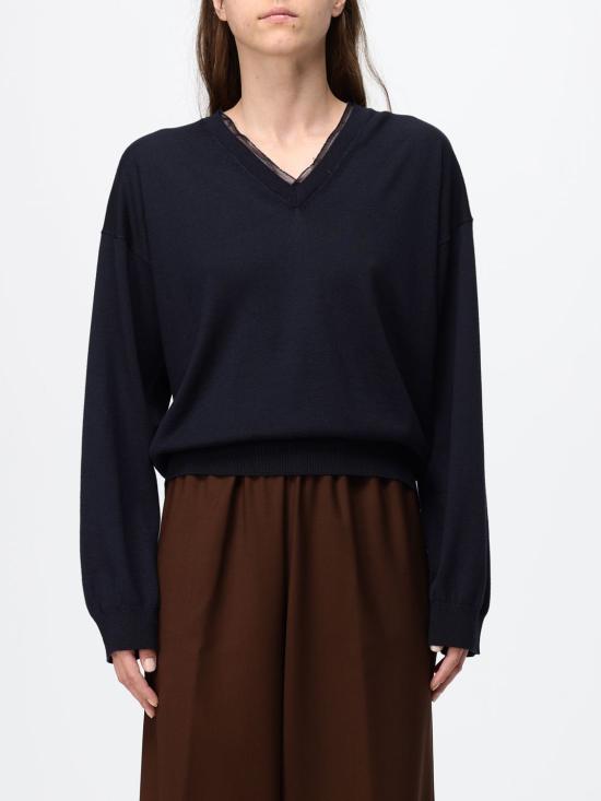 26FW 파비아나 필리피 스웨터 MAD216F035L930 BLU NOTTE Blue