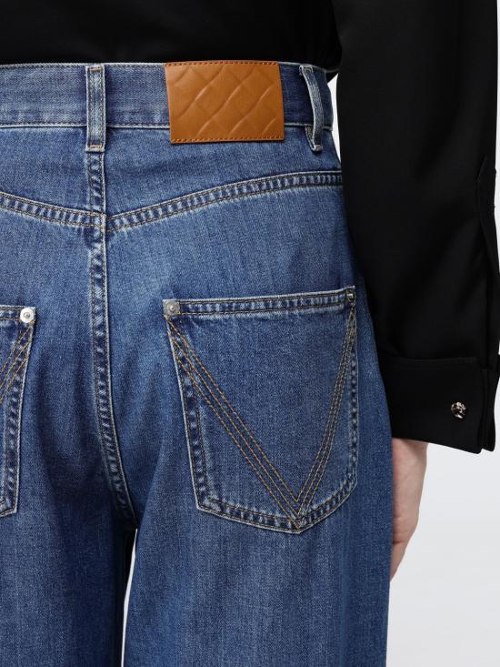 26FW 보테가베네타 데님 팬츠 862817V6SL0 4300 Navy - BOTTEGA VENETA