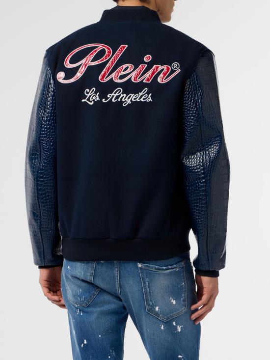 26SS 필립 플레인 봄버 자켓 SAFCMRB3008PLE131N 24 Blue - PHILIPP PLEIN