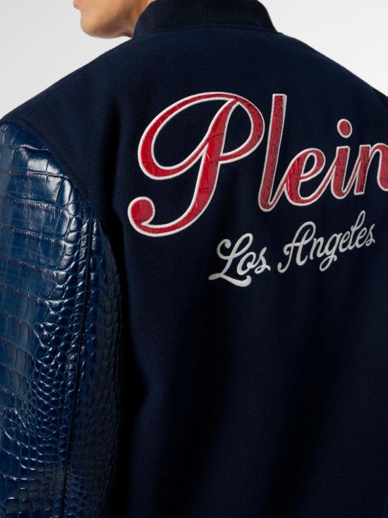 26SS 필립 플레인 봄버 자켓 SAFCMRB3008PLE131N 24 Blue - PHILIPP PLEIN
