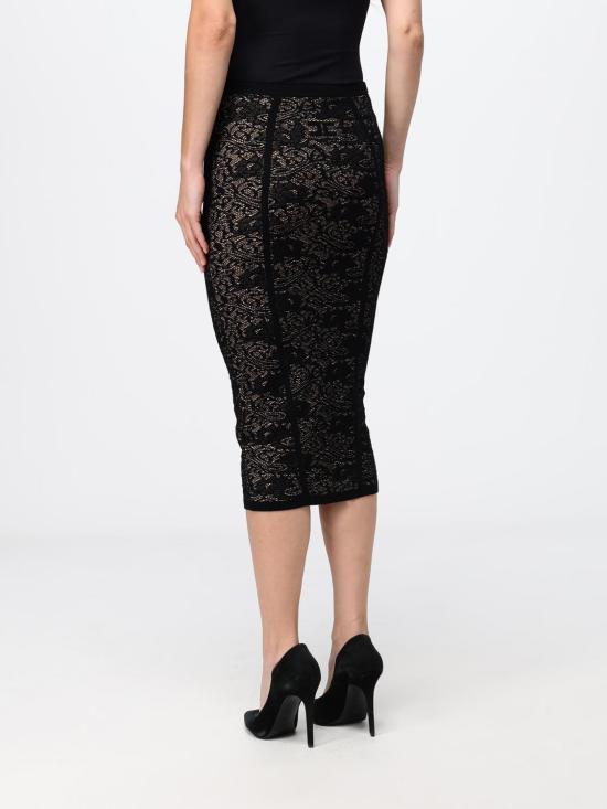 26FW 엘리자베타프랜치 미디 스커트 GK12Q66E2 FR9 Black - ELISABETTA FRANCHI