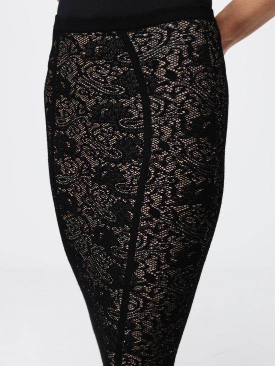 26FW 엘리자베타프랜치 미디 스커트 GK12Q66E2 FR9 Black - ELISABETTA FRANCHI