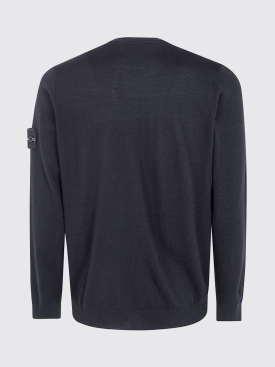 26FW 스톤 아일랜드 라이트 RWS 퓨어 울 크루넥 스웨트셔츠 5100071S00C4 V0029 Black - STONE ISLAND