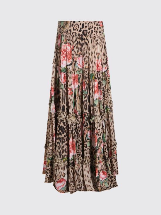 26FW 로베르토 카발리 롱 스커트 XQT3027HT240 0504 Natural - ROBERTO CAVALLI