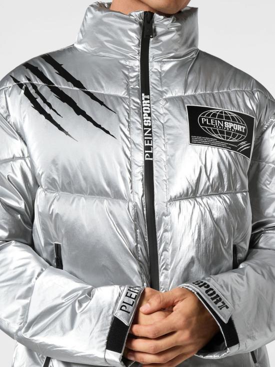 26SS 플레인스포츠 숏패딩 FADCMRB2545SXV005N 70 Silver - PLEIN SPORT