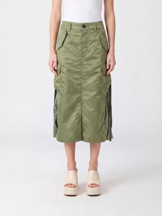 26FW 사카이 롱 스커트 SCW305 501 Kaki