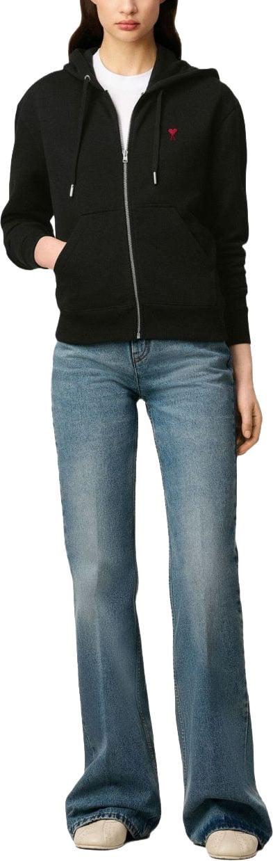 26FW 아미 후드 티셔츠 15825542545694 BLACK - AMI