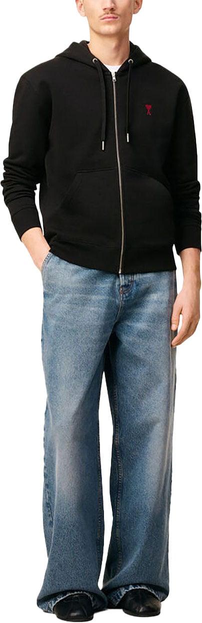 26FW 아미 후드 티셔츠 15825542545694 BLACK - AMI