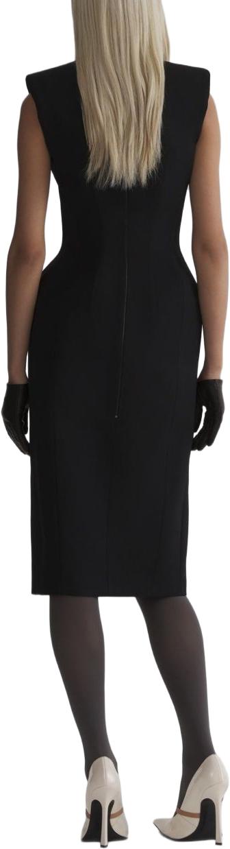 26FW 뮈글러 미디 원피스 26F1RO186910201999 BLACK - MUGLER
