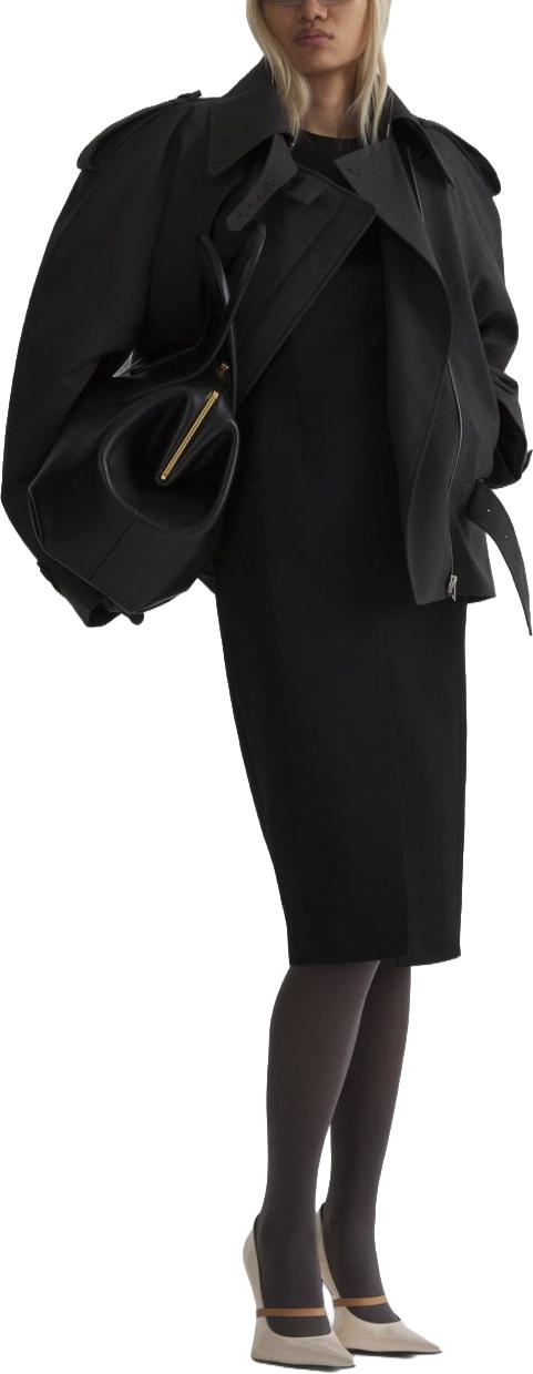 26FW 뮈글러 미디 원피스 26F1RO186910201999 BLACK - MUGLER
