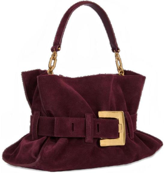 26FW 발망 숄더백 HN1KK990LSDD3GN MAROON - BALMAIN
