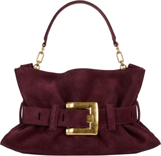 26FW 발망 숄더백 HN1KK990LSDD3GN MAROON