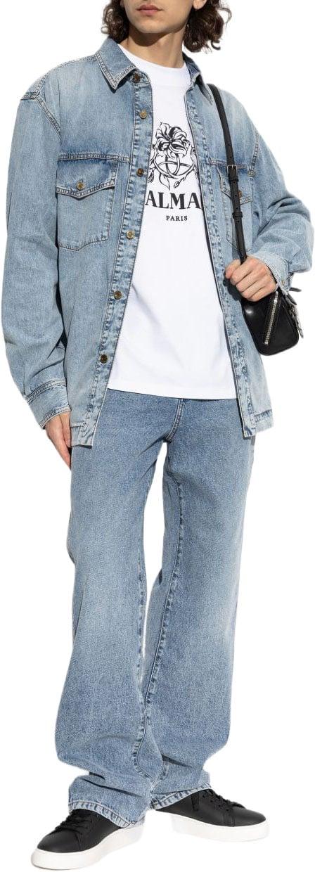 26FW 발망 데님 셔츠 HH1HC160DF976AW LICHTBLUE - BALMAIN