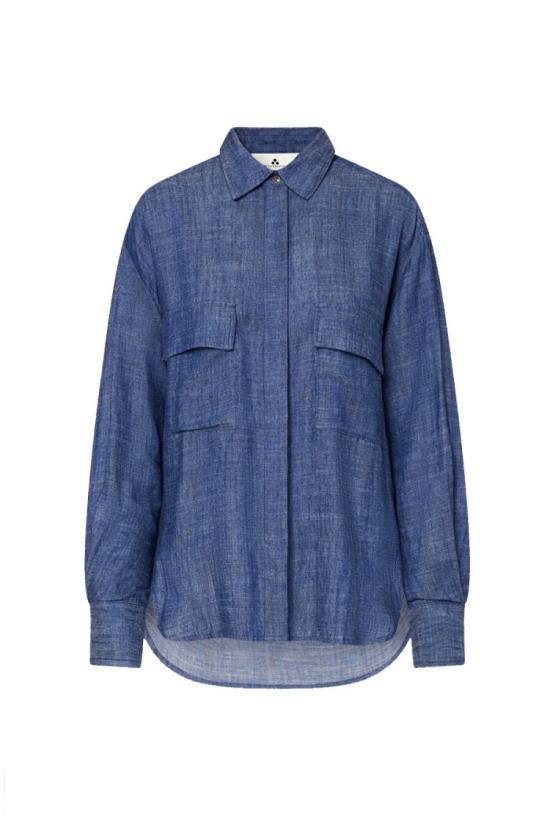 26SS 페트레이 데님 셔츠 8059983272982 Blue