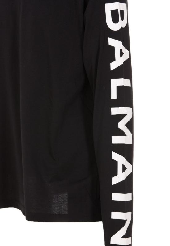  발망 긴팔 티셔츠 2100000293438 Black - BALMAIN