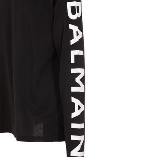  발망 긴팔 티셔츠 2100000293438 Black - BALMAIN