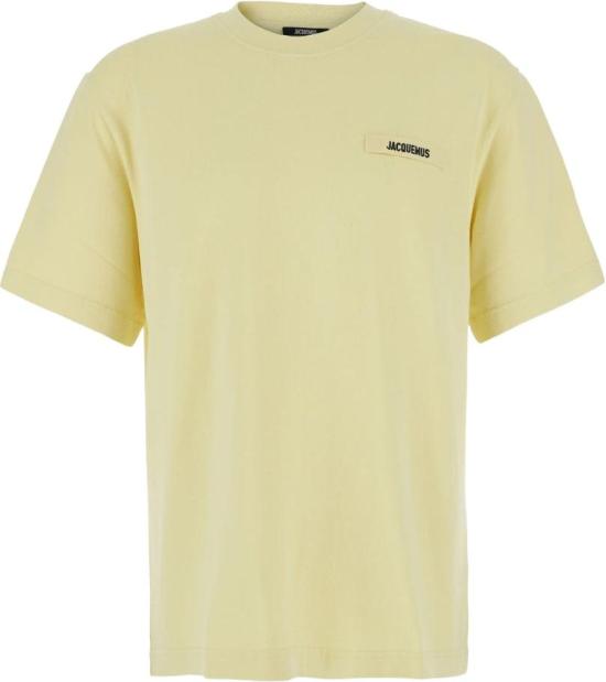 26FW 자크뮈스 그로그랭 로고 티셔츠 TSM00133AJ00226205 YELLOW