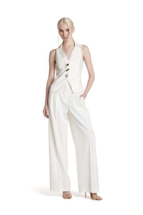26SS 시모나 코르셀리니 팔라초 팬츠 8052380049058 White - SIMONA CORSELLINI
