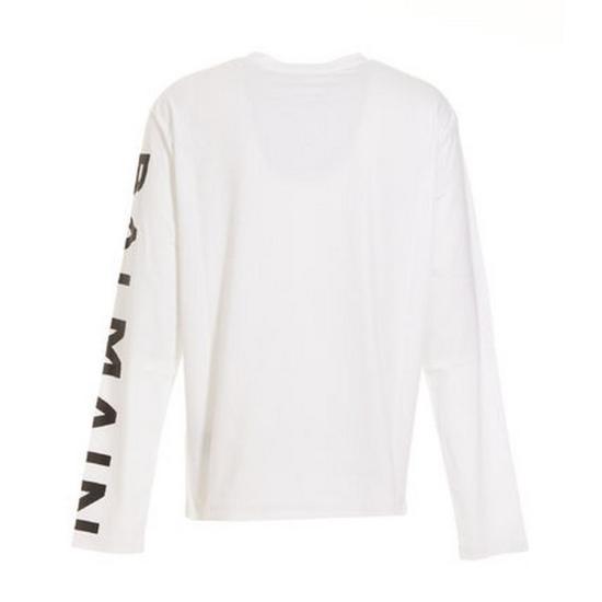  발망 긴팔 티셔츠 2100000293407 White - BALMAIN
