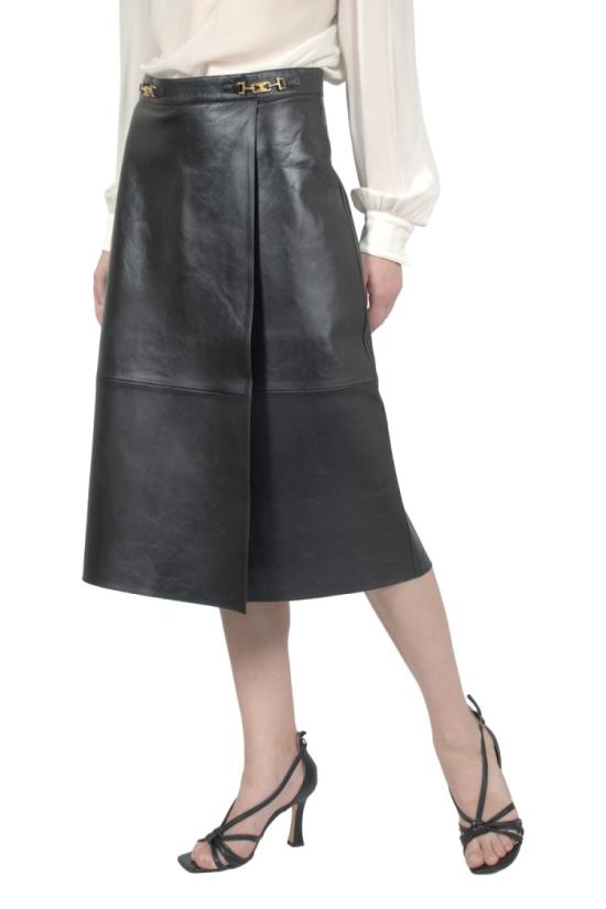 25FW 셀린느 미디 스커트 2100000564248 Grey - CELINE