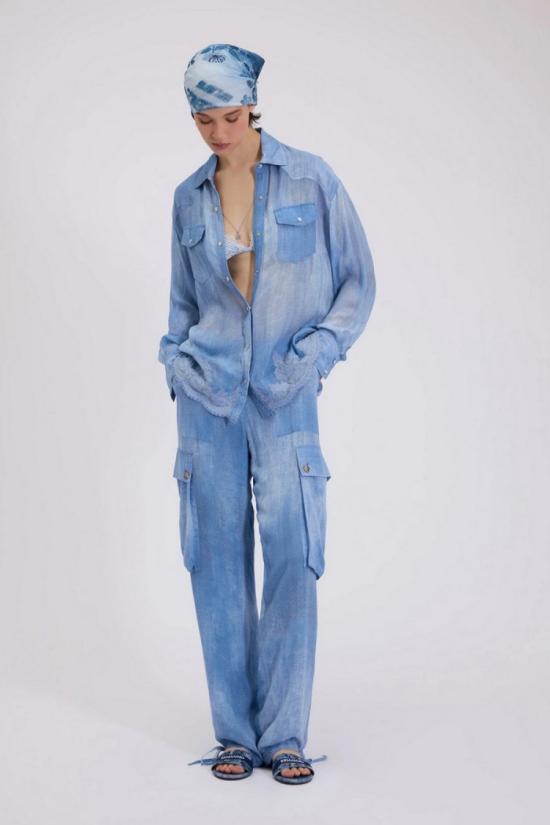 26SS 에르마노 셔츠 2222233299305 Blue - ERMANNO