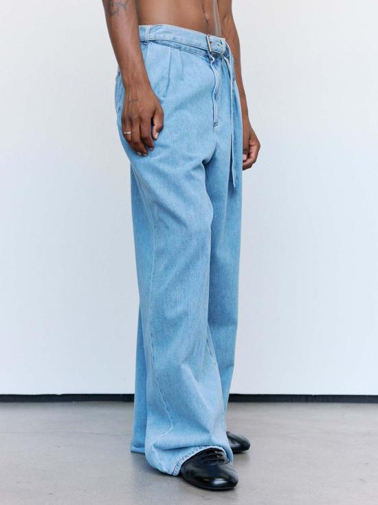  드리스 반 노튼 데님 자켓 드리스 반 노텐  프리치스 팬츠 라이트 블루 - DRIES VAN NOTEN