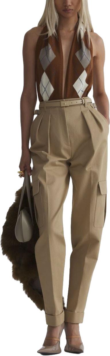 26FW 뮈글러 테이퍼드 팬츠 26F1PA05502722000 BEIGE - MUGLER