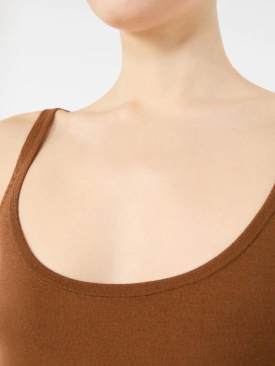 26FW 막스마라 민소매 티셔츠 2621366112600005 TOBACCO - MAX MARA
