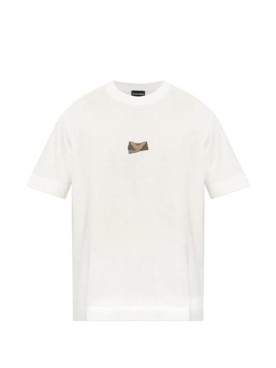 26FW 엠포리오 아르마니 반팔 티셔츠 EM007040AF10017U0 WHITE