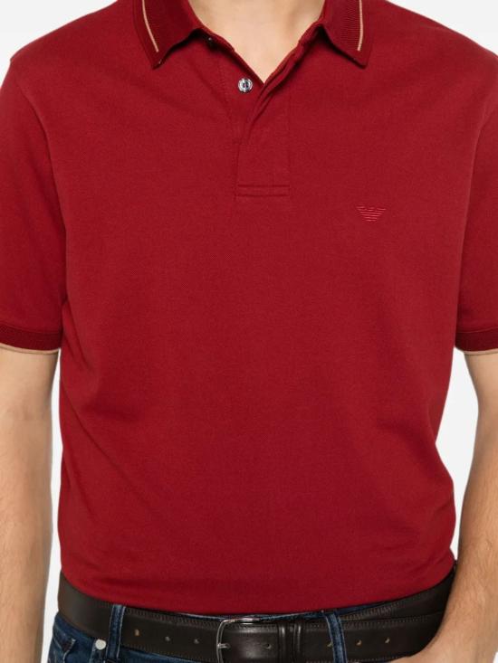 26FW 엠포리오 아르마니 반팔 티셔츠 EM006625AF12955U5 RED - EMPORIO ARMANI