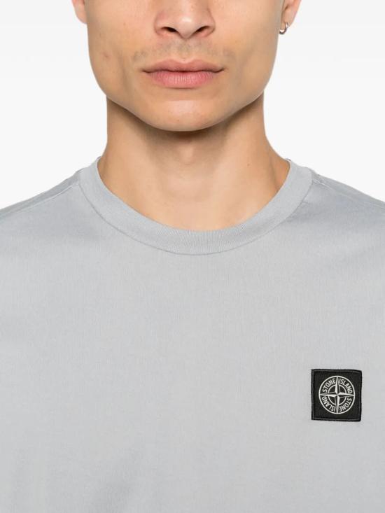 26FW 스톤 아일랜드 반팔 티셔츠 2100027S0013V0049 GRAY - STONE ISLAND