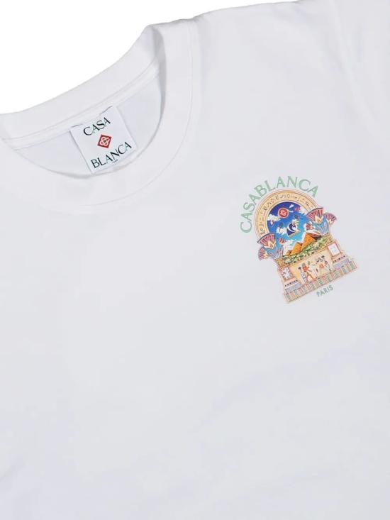 26FW 카사블랑카 반팔 티셔츠 MPF26JTS00108 WHITE - CASABLANCA