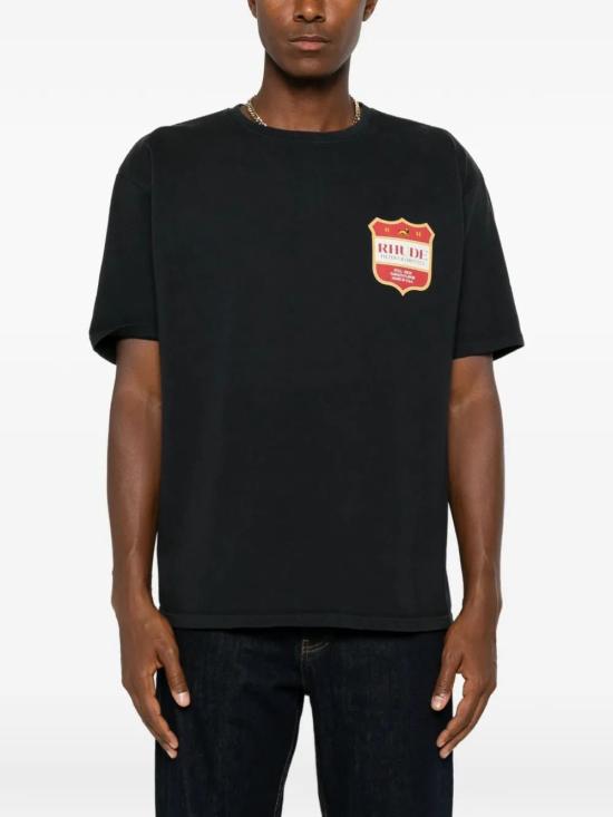 26FW 루드 반팔 티셔츠 PF26TT010126499 BLACK - RHUDE