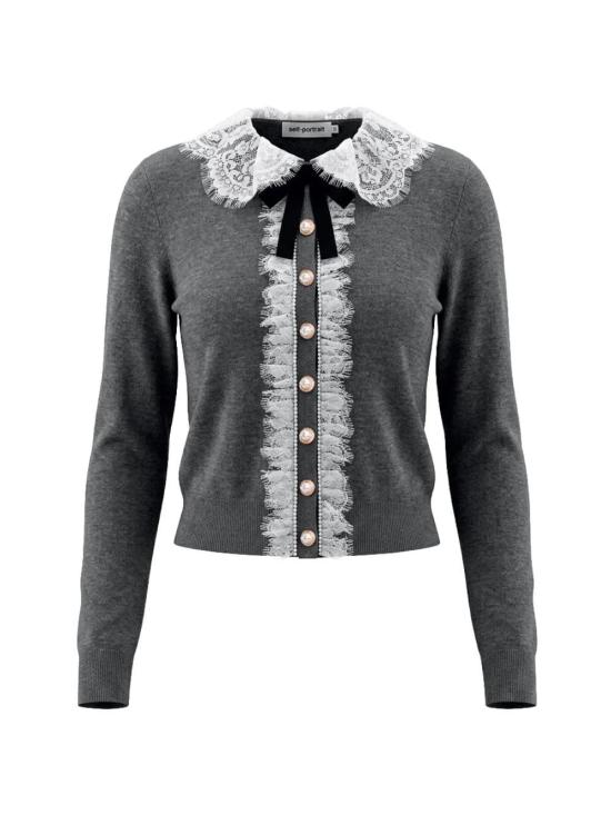 26FW 셀프 포트레이트 스웨터 PF26134CGRPF26RTW GRAY