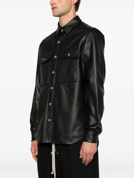 26FW 릭 오웬스 긴팔 셔츠 RU02F4792RP09 BLACK - RICK OWENS