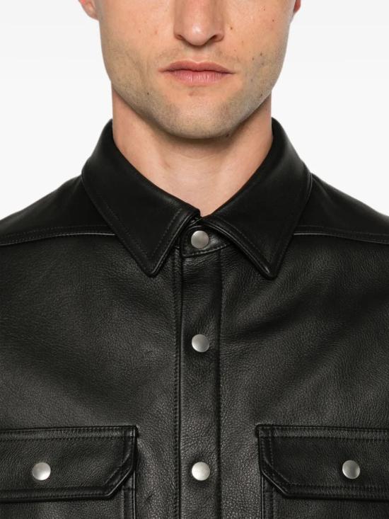26FW 릭 오웬스 긴팔 셔츠 RU02F4792RP09 BLACK - RICK OWENS
