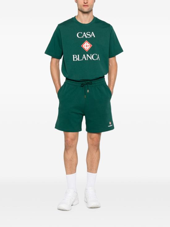 26FW 카사블랑카 반팔 티셔츠 MPF26JTS00118 GREEN - CASABLANCA