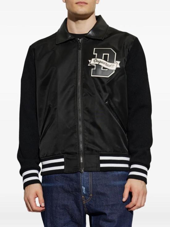 26FW 디스퀘어드2 봄버 자켓 S74HA1643D13223900 BLACK - DSQUARED2