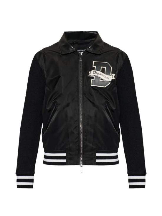 26FW 디스퀘어드2 봄버 자켓 S74HA1643D13223900 BLACK
