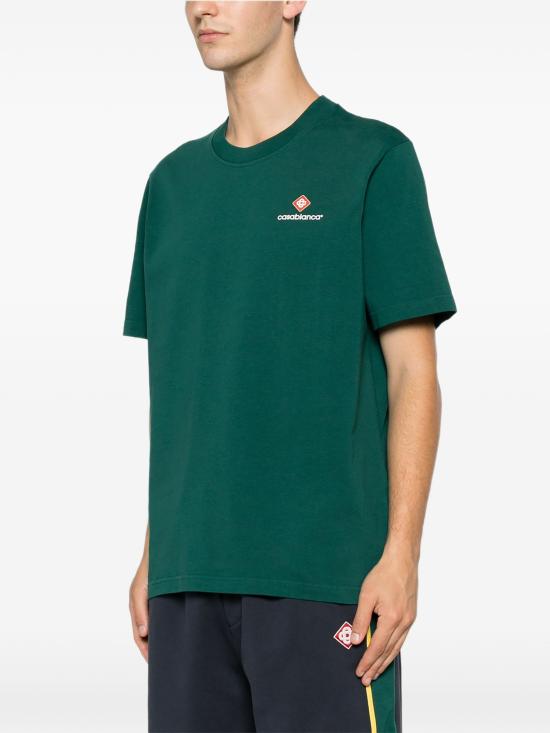 26FW 카사블랑카 반팔 티셔츠 MPF26JTS00112 GREEN - CASABLANCA