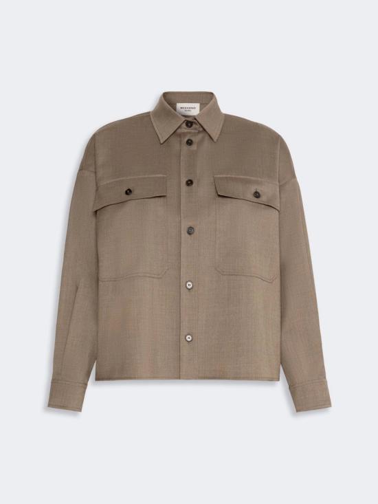 26FW 위켄드막스마라 셔츠 2625046092600001 BROWN