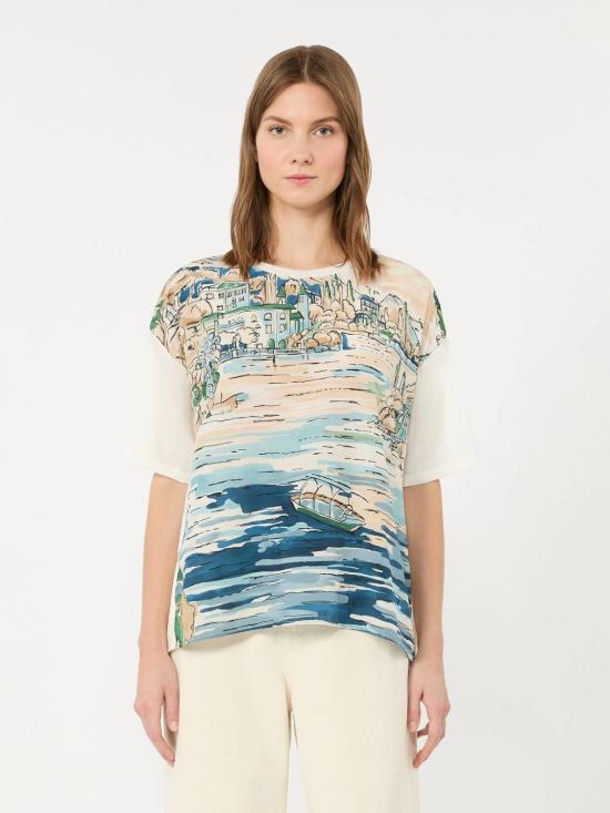 26FW 위켄드막스마라 반팔 티셔츠 2625946071600001 LIGHT BLUE - WEEKEND MAX MARA