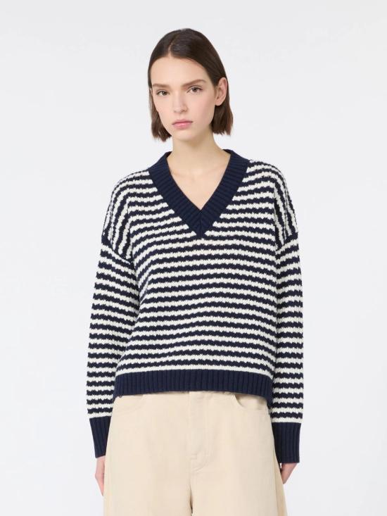 26FW 위켄드막스마라 스웨터 2625366202600021 NAVY - WEEKEND MAX MARA