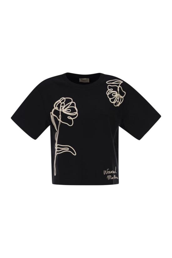 26FW 위켄드막스마라 반팔 티셔츠 2625976051600008 BLACK