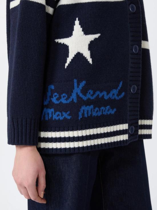 26FW 위켄드막스마라 가디건 2625346072600005 NAVY - WEEKEND MAX MARA